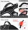PoyPet No Pull Dog Harness No Choke Front Lead Dog Reflective Harness Adjustable Soft Padded Pet Vest with Easy Control Handle for Small to Large DogsBlackXS