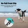 PoyPet No Pull Dog Harness Reflective Comfortable Vest Harness with Front Back 2 Leash Attachments and Easy Control Handle Adjustable Soft Padded Pet Vest for Small to Large Dogs Mint BlueXL