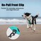 PoyPet No Pull Dog Harness Reflective Comfortable Vest Harness with Front Back 2 Leash Attachments and Easy Control Handle Adjustable Soft Padded Pet Vest for Small to Large Dogs Mint BlueXL
