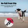 PoyPet No Pull Dog Harness Reflective Comfortable Vest Harness with Front Back 2 Leash Attachments and Easy Control Handle Adjustable Soft Padded Pet Vest for Small to Large Dogs RedM