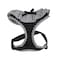 Puppia Vivien Dog Harness OvertheHead All Season Cute No Pull No Choke Walking Training Adjustable for Small Dog Black Small