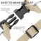 PUPTECK No Pull Dog Harness Soft Adjustable Basic Nylon Step in Puppy Vest Outdoor Walking with ID Tag Cream