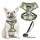 PUPTECK Soft Mesh Dog Harness and Leash Set Pet Puppy Cat Comfort Padded Vest No Pull Harnesses Olive Green S