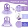 Kosiyi Purple Dog Harness and Leash Set Breathable Adjustable No Pull Harness for Small to Medium Dogs Chest 137173in