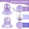 Kosiyi Purple Dog Harness and Leash Set Breathable Adjustable No Pull Harness for Small to Medium Dogs Chest 137173in