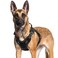rabbitgoo Dog Harness for Large Dogs No Pull Tactical Service Pet Vest with Molle and Control Handle Adjustable and Reflective Military Harness for Easy Walking and Training Black XL