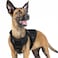 rabbitgoo Tactical Dog Harness for Small Heavy Duty Pet Harness with Handle NoPull Service Vest Small Breed Adjustable Military Dog Vest for Training Hunting Walking Black S