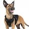 rabbitgoo Tactical Dog Harness for Small Heavy Duty Pet Harness with Handle NoPull Service Vest Small Breed Adjustable Military Dog Vest for Training Hunting Walking Black S