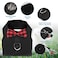 Rypet Animal Harness and Leash Soft Mesh Pet Harness With Safe Bell No Pull Comfort Padded Vest for Small Pet Black M