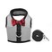 Rypet Small Animal Harness and Leash Soft Mesh Small Pet Harness with Safe Bell No Pull Comfort Padded Vest for Small Pet Gray S