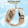 SCENEREAL Puppy Dog Harness with Leash Set for Small Medium Dogs Soft Mesh Pet Harnesses and Leash No Chock Plaid No Pull Vest