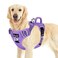 SlowTon Dog Harness for Large Dogs No Pull No Choke Pet Harness with 2 Leash Clips and Easy Control Vertical Handle Adjustable Soft Padded Dog VestPurple Large