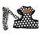 SMALLLEE_LUCKY_STORE SMALLLEELUCKYSTORE New Soft Mesh Nylon Vest Pet Cat Small Medium Dog Harness Dog Leash Set Leads Black S Chest95135Weight 265lbs