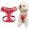 SuperBuddy Upgraded Soft Mesh Dog Harness Super Breathable Lightweight Pet Harnesses for Puppy Dogs Outdoor Walking Red Dog Harness Large