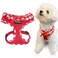 SuperBuddy Upgraded Soft Mesh Dog Harness Super Breathable Lightweight Pet Harnesses for Puppy Dogs Outdoor Walking Red Dog Harness Large
