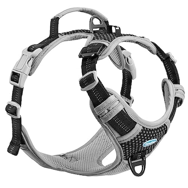 ThinkPet No Pull Harness for Small Medium Large Dogs Reflective Padded Vest with Handle Adjustable Star Style