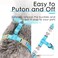 ThinkPet Reflective Breathable Soft Air Mesh No Pull Puppy Choke Free Over Head Vest Harness for Puppy Small Medium Dogs and Cats Light Blue Large