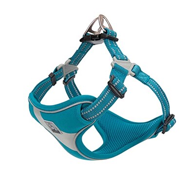 TRUE LOVE Dog Harness TLH5991 Anti Pull Safety Vest Stepin Style Harness for More Comfort and Less Tug Reflective Pet Harness by Truelove Blue