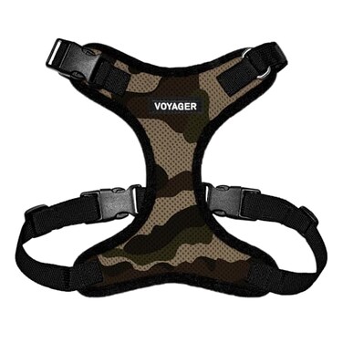 Best Pet Voyager Stepin Pet Harness All Weather Mesh Adjustable Step in Harness for Cats and Dogs by Supplies ArmyBlack Trim S