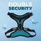 Best Pet Voyager Stepin Pet Harness All Weather Mesh Adjustable Step in Harness for Cats and Dogs by Supplies TurquoiseBlack Trim L