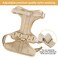 Wisedog No Pull Lightweight Dog Harness Adjustable Breathable Pet Vest Harness with Soft Comfortable Cushion for Small Medium Large Dogs Medium Sand Color