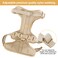 Wisedog No Pull Lightweight Dog Harness Adjustable Breathable Pet Vest Harness with Soft Comfortable Cushion for Small Medium Large Dogs S Sand Color
