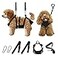 MYPIN 2 in 1 Pet Grooming Hammock with NoPull Harness Disassembles into Leash Adjustable LoopLeash Stainless Hooks Small Size for CatDog