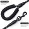 BOOMIBOO 2 Pack Dog Leash 456 FT Heavy Duty Nylon Rope Pet Leashes with Comfortable Padded Handle Reflective Dog Leashes for Small Medium and Large Dogs 5FT12BlackBlue