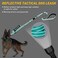 AUBELL Tactical Dog Leash Heavy Duty46ft Reflective Strong No Pull Bungee Leash for Medium Large Dogs with Comfortable Padded Double HandleCar Seat Belt360 Degree Rotating CarabinerTeal