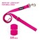 azuza 3 Pack Nylon Dog LeashesStrong Durable Basic Style Leash with Easy to Use Collar HookAvailable in Multiple Lengths for Small Dogs Hot PinkPinkPurple