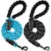 BARKBAY Dog Leashes for Large Dogs Heavy Duty Dog Leash 2 Pack 5 FT with Comfortable Padded Handle Highly Reflective Threads for Medium Large Dogs Walking Training Running 5FT12BlueBlack