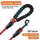 BARKBAY Dog Leashes for Large Dogs Heavy Duty Dog Leash 2 Pack 5 FT with Comfortable Padded Handle Highly Reflective Threads for Medium Large Dogs Walking Training Running 5FT12RedBlack