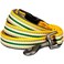 Blueberry Pet 3M Reflective Nylon Dog Leash with Soft Handle MultiColored Stripe Yellow Green Large