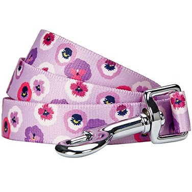 Blueberry Pet Essentials Spring Scent Inspired Garden Floral Dog Leash in Light Purple 5 ft x 58 Small Leashes for Dogs