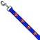 Buckle-Down BuckleDown Dog Leash Superman Shield Blue Available in Different Lengths and Widths for Small Medium Large Dogs and Cats Multicolor 6 Feet Long 12 Wide DL6FTWSM001N