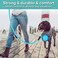 COOYOO 2 Pack Dog Leash 5 FT Heavy Duty Comfortable Padded Handle Reflective Dog Leash for Medium Large Dogs with Collapsible Pet Bowl