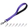 Cyclpet Advanced 12 Inches Nylon Short Dog Leash with Heavy Duty Clasp and Comfortable Soft Padded Handle for Large Medium Breed Dogs JoggingWalkingTraining etc 12 Inches Ultra Violet