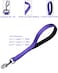 Cyclpet Advanced 12 Inches Nylon Short Dog Leash with Heavy Duty Clasp and Comfortable Soft Padded Handle for Large Medium Breed Dogs JoggingWalkingTraining etc 12 Inches Ultra Violet