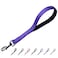 Cyclpet Advanced 12 Inches Nylon Short Dog Leash with Heavy Duty Clasp and Comfortable Soft Padded Handle for Large Medium Breed Dogs JoggingWalkingTraining etc 12 Inches Ultra Violet