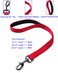 Cyclpet Advanced 18 Inch Short Dog Leash with Sturdy Nylon and Comfortable Padded Handle for Large Medium Breed Dogs Daily Use JoggingWalkingTraining etc 18 Inches Chili Pepper