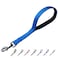 Cyclpet Premium 12 Inches Nylon Short Dog Leash with Heavy Duty Clip and Soft Padded Handle for Large Medium Breed Dogs Daily Use JoggingWalkingTraining etc 12 Inches Classic Blue