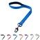 Cyclpet Premium18 Inches Nylon Short Dog Leash with Heavy Duty Clip and Soft Padded Handle for Large Medium Breed Dogs Daily Use JoggingWalkingTraining etc 18 Inches Classic Blue