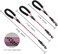 Cymiler Nylon Short Traffic Leash with Padded Handle 3 Sizes Dog Training Leash with Highly Reflective Threads for Small Medium Large Dogs RopePink