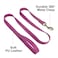 Didog PU Leather Dog Leash Colorful Dog Leash 4ft Strong and Durable Faux Leather Lead Walking and Training Lead for Small Medium DogsPurple