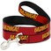 Buckle-Down Dog Leash Bazinga Red Gold Black 4 Feet Long 10 Inch Wide