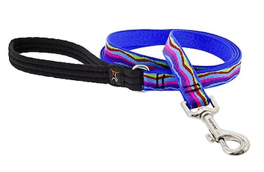 LupinePet Dog Leash by Lupine 34 Wide Ripple Creek Design 6Foot Long with Padded Handle