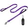 CHENEDY Dog Leash Heavy Duty Dog Leash Leashes for Large Breed Dogs 5FT6FT Double Handle Dog Leash Reflective Training Lead Perfect for Medium to Large Dogs5FTPurple