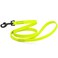 Dogline Biothane Waterproof Dog Leash Strong Coated Nylon Webbing with Black Hardware OdorProof Easy to Clean High Performance for Small or Large Dogs Made in USA 4 or 6 ft Lead Safety Yellow