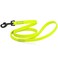 Dogline Biothane Waterproof Dog Leash Strong Coated Nylon Webbing with Black Hardware OdorProof Easy to Clean High Performance for Small or Large Dogs Made in USA 4 or 6 ft Lead Safety Yellow