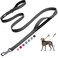Fida 6 FT Heavy Duty Dog Leash with 2 Comfortable Padded Handles Traffic Handle Advanced Easy Snap Hook Reflective Walking Lead for Large Medium Small Breed Dogs Black